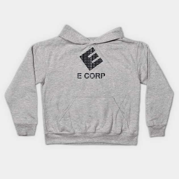 E Corp (mr robot) Kids Hoodie by Ward